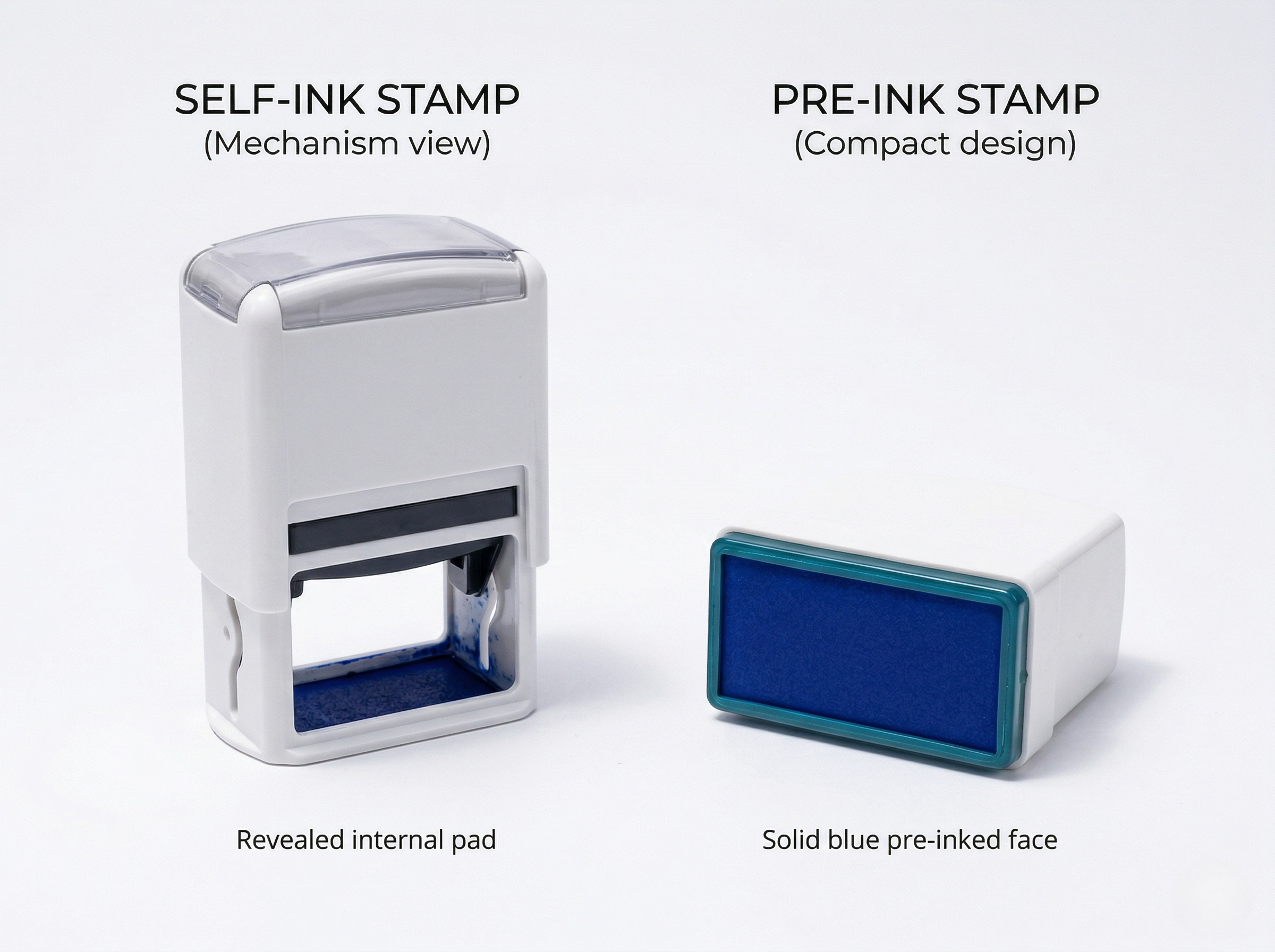 Pre Ink vs Self Ink Stamps: Which One is Best for Your Business?